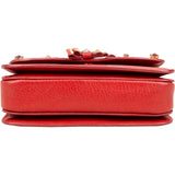 Miu Miu Red Studded Leather Bow Crossbody Bag