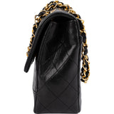 Chanel Quilted Lambskin 24K Gold Clip Single Flap Shoulder Bag