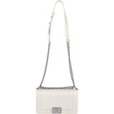 Chanel Quilted Calfskin Boy Single Flap Crossbody Bag
