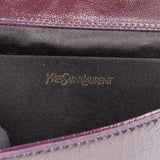 Yves Saint Laurent Crinkled Patent Leather Belle De Jour Clutch