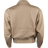 Burberry Beige Cotton Button Bomber Jacket (XS / DE34)