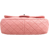 Chanel Quilted Soft Lambskin Palladium Jumbo Single Flap Crossbody Bag