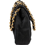 Chanel Quilted Jersey Single Flap Pouch Accessoires Shoulder Bag