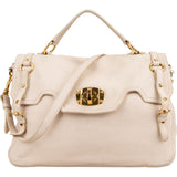 Miu Miu Smooth Leather Turnlock Satchel Handbag