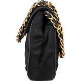 Chanel Quilted Jersey Single Flap Pouch Accessoires Shoulder Bag
