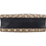 Gucci Monogram GG Supreme Canvas Padlock Bees Print Shoulder Bag