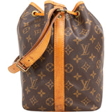 Louis Vuitton Monogram Canvas Sac Noé Petit Shoulder Bag