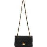 Chanel Quilted Lambskin 24K Small Double Flap Shoulder Bag