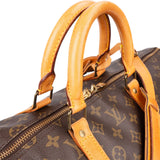 Louis Vuitton Monogram Canvas Keepall 55 Bandoulière Travel Bag