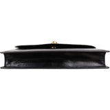 Celine Vintage Calfskin Box Circle Emblem Flap Crossbody Bag