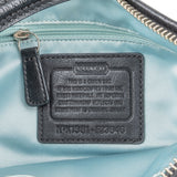 Coach Monogram Signature Black and Grey Shoulder Bag