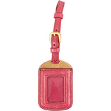 Prada Pink Leather Small Luggage Tag Bag Charm