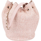 Chanel Glitter Woven Tweed 31 Rue Cambon Deauville Drawstring Bucket Shoulder Bag