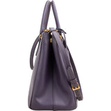 Prada Purple Saffiano Leather Galleria Handbag
