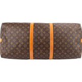 Louis Vuitton Monogram Canvas Keepall 60 Bandoulière Travel Bag