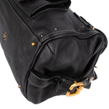 Chloé Pebbled Leather Studded Paddington Satchel Handbag