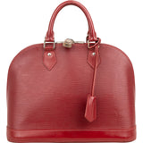 Louis Vuitton Red Epi Leather Alma PM Handbag