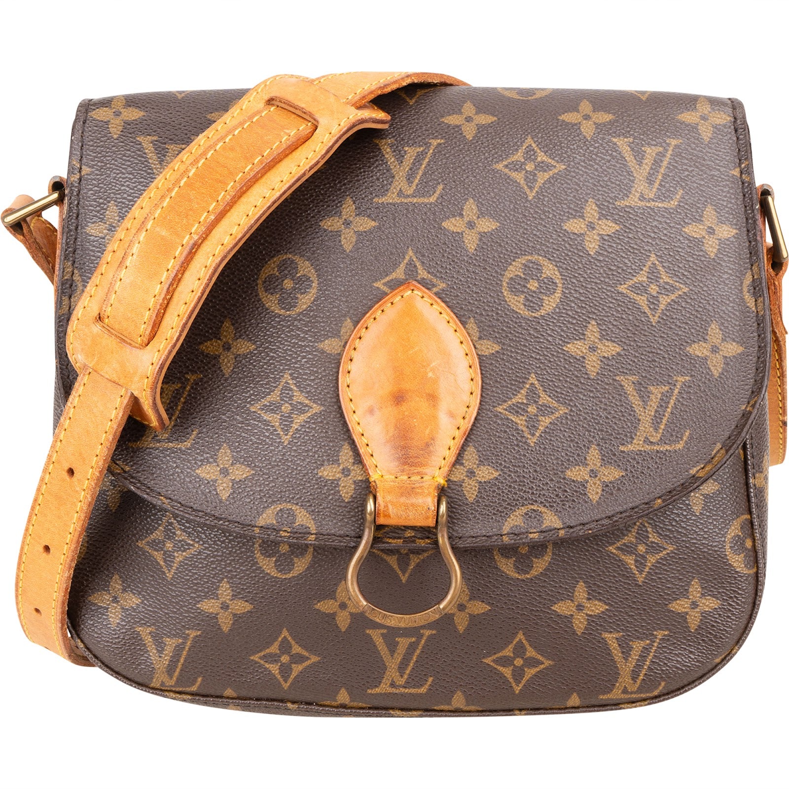 Louis Vuitton Monogram Canvas Saint Cloud GM Crossbody Bag - vintageandkickz