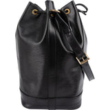 Louis Vuitton Noir Epi Leather Sac Noé Grande Shoulder Bag