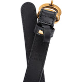 Gucci Black Leather GG Marmont Thin Belt ( 65 / 26 )