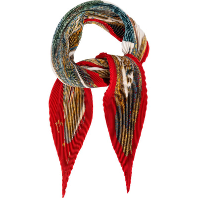 Hermès L'Atlantide Plisse Silk Tuch Scarf