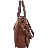 Chloé Grained Calfskin Marcie Satchel Handbag