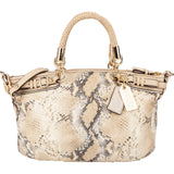 Coach Python Embossed Madison Lindsey Satchel Shoulder Bag