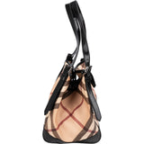 Burberry Nova-Check Monogram Patent Leather Canterbury Tote Shoulder Bag