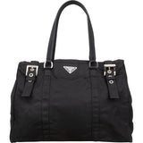 Prada Tessuto Nylon Buckle Tote Handbag - vintageandkickz