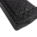 Chanel Quilted Lambskin 24K Gold Single Flap Shoulder Bag