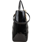 Christian Dior Quilted Patent Leather Lady Dior Handbag - vintageandkickz