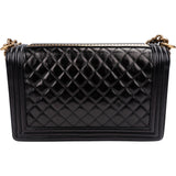 Chanel Quilted Crinkled Calfskin Limited "A Tale from Paris to Salzburg" Large Boy Crossbody Bag