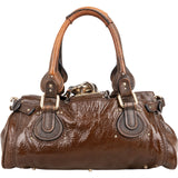 Chloé Patent Leather Paddington Handbag