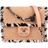 Chanel Stitching Suede Mini Rectangular Single Flap Crossbody Bag