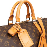 Louis Vuitton Monogram Canvas Keepall 50 Bandoulière Travel Bag