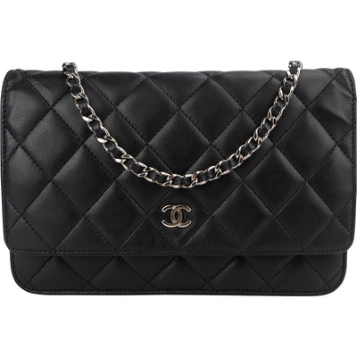 Chanel Quilted Lambskin Wallet on Chain Crossbody Bag
