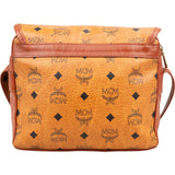 MCM Monogram Visetos Buckle Flap Crossbody Bag