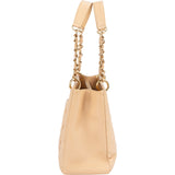 Chanel Quilted Caviar Leather CC Grand Shopping Tote Shoulder Bag