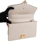 Gucci White Leather Sylvie Shoulder Bag