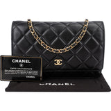 Chanel Quilted Lambskin Wallet on Chain Crossbody Bag