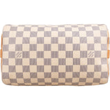 Louis Vuitton Monogram Damier Azur Canvas Speedy 25 Bandouliere Handbag