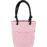 Chanel Quilted Lambskin Bicolor Cambon Ligne Small Handbag