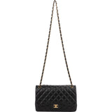 Chanel Quilted Lambskin Jumbo Double Flap Crossbody Bag
