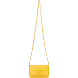 Chanel Caviar Leather CC Wallet On Chain Crossbody Bag