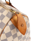 Louis Vuitton Monogram Damier Azur Canvas Speedy 25 Handbag