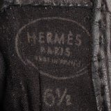 Hermès Black Leather Kelly Women Gloves