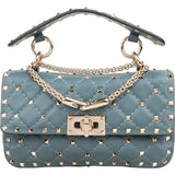 Valentino Quilted Leather Rockstud Spike Medium Chain Crossbody Bag