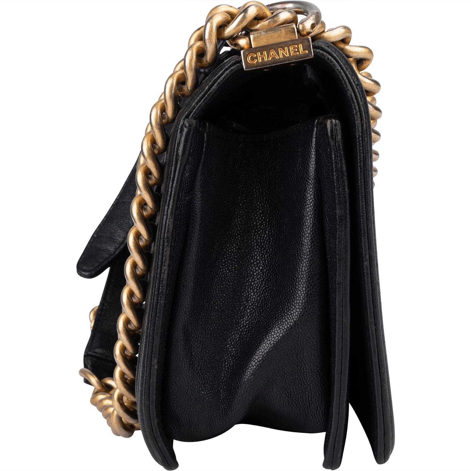 [🔄️B11 / F26] Chanel Quilted Lambskin Medium Boy Crossbody Bag - vintageandkickz