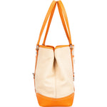 [🔄️B20 / F38] Prada Canvas and Leather Tote Shoulder Bag - vintageandkickz
