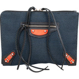 Balenciaga Perforated Tricolor Port Feuille City Pouch